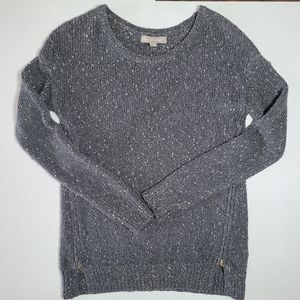 🌷Banana Republic Gray Metallic Zipper Detailed Sweater Size XSmall